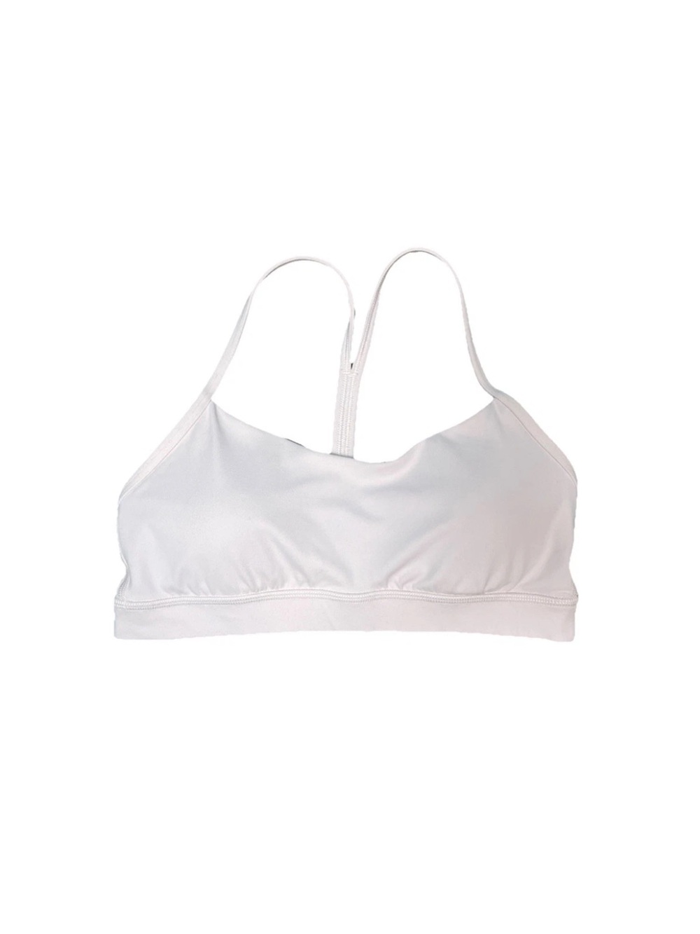 Lululemon Flow Y Bra Pink Nulu Fabric Light Support Size 8 Yoga Sports Bra